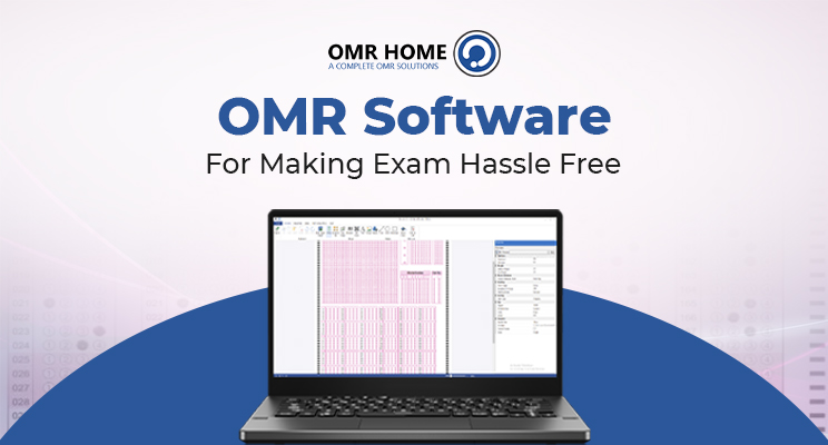 Laptop displaying OMR Software